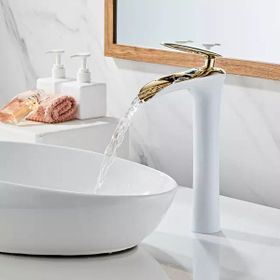 Hesaplı Çarşı Beyaz Gold Çanak Yeni Şelale Lavabo Bataryası