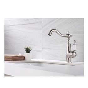 Hesaplı Çarşım Pirinç Krom Rustik Lavabo Bataryası