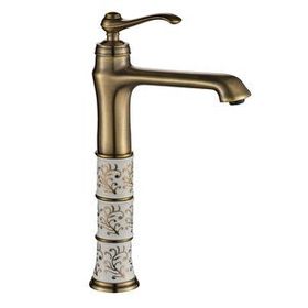 Hesaplı Çarşım Seramik İşlemeli Antik Çanak Lavabo Bataryası