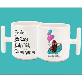 Hesaplısı Burada İsimli Senden Bi Tane Daha Yok Canım Kendim 02 Baskılı T Kulp Kupa