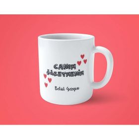 Hesaplısı Burada Kişiye Özel Canım Öğretmen Baskılı Beyaz Kupa Bardak
