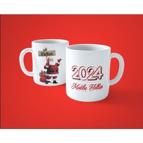 Hesaplısı Burada No:1 Yeni Yıla Özel İsimli Basılı Beyaz Kupa Bardak
