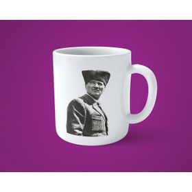 Hesaplısı Burada Öğretmenlere Özel Atatürk Resimli Baskılı Beyaz Kupa Bardak