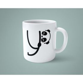 Hesaplısı Burada Y Harfi Panda Alfabe Baskılı Kupa Bardak