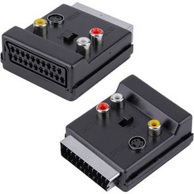 Hey Ara Erkek Dişi Üstden Rcalı Swichli Scart Adaptör