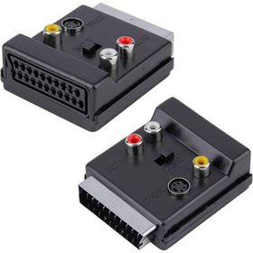 Hey Ara Erkek Dişi Üstden Rcalı Swichli Scart Adaptör