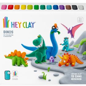 Hey Clay 15'li Kutu Dinozorlar Hava ile Kuruyan Kil
