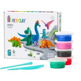 Hey Clay 15'li Kutu Dinozorlar Hava ile Kuruyan Kil