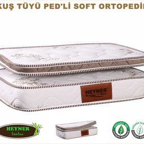 Heyner 65x95 Kuş Tüyü Pedli Yaylı Yatak
