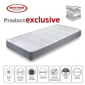 Heyner 70x110 cm Bambu Ortopedik Tek Kişilik Yaylı Yatak