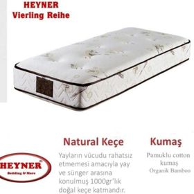Heyner Bamboo 90x140 Ortopedik Tek Kişilik Bebek Yatağı