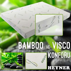 Heyner Bamboo Ortopedik 100x200 cm Yaylı Tek Kişilik Yatak