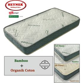 Heyner Bamboo Ortopedik 120x200 cm Yaylı Tek Kişilik Yatak