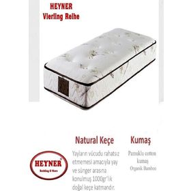 Heyner Bamboo Ortopedik Yaylı 80x130 cm Bebek Yatağı