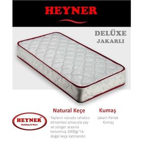 Heyner Delüxe Jakarlı 130x190 Ortopedik Yaylı Yatak