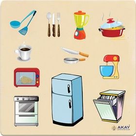 Hi-Q Toys Ev Aletleri Ahşap Tutmalı Puzzle