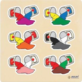 Hi-Q Toys Renkler Ahşap Tutmalı Puzzle