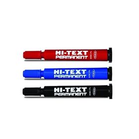 Hi-Text 830 PB 3 Renk Kırmızı Siyah Mavi Yuvarlak Uç Koli Kalemi