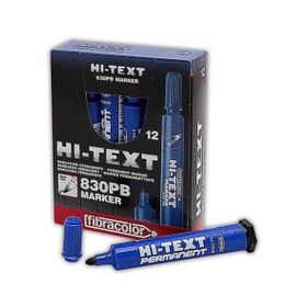 Hi-Text 830PBM Yuvarlak Uç Mavi 12'li Paket Marker Kalem