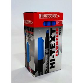 Hi-Text Fluoclip 7000 Mavi 20'li Fosforlu Kalem