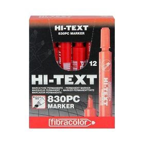 Hi-Text Kırmızı 830PC Kesik Uçlu Koli Kalemi
