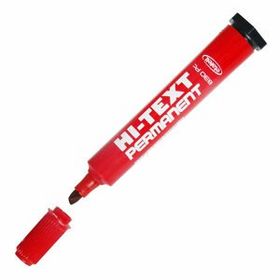 Hi-Text PB830C Permanent Kesik Uç Kırmızı Markör Kalem