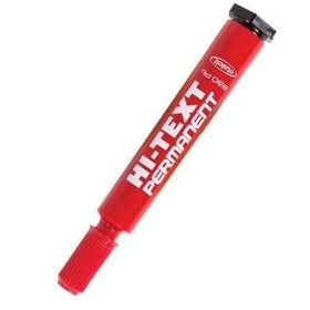 Hi-Text PB830C Permanent Kesik Uç Kırmızı Markör Kalem