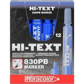 Hi-Text Yuvarlak Uçlu Mavi 830pbm 12'li Markör Kalem