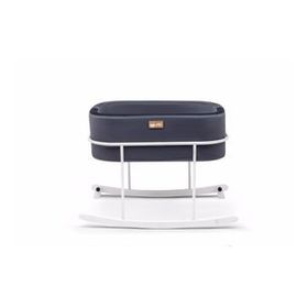 Hier Anne Yanı Beşik Bebek Siyah Metal Stand Beyaz Sepet