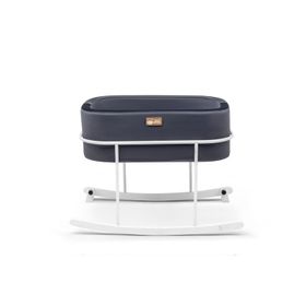 Hier Anne Yanı Beşik Bebek Siyah Metal Stand Beyaz Sepet
