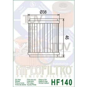 Hiflo HF140 Yamaha YZF R125 2015-2020 Yağ Filtresi