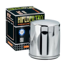 Hiflo HF174C Premium Krom TUV Onaylı Motosiklet Yağ Filtresi