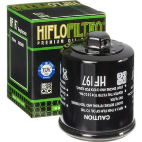 Hiflo HF197 Premium Metal TUV Onaylı Motosiklet Yağ Filtresi