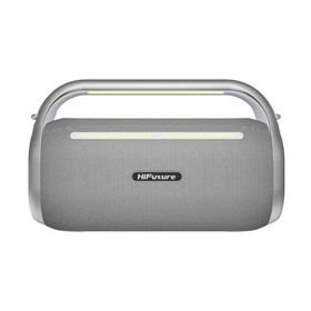 HiFuture MusicBox 100 Kablosuz 70W Çift Mikrofon Bluetooth 5.0 Gümüş Karaoke Hoparlör