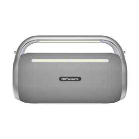HiFuture MusicBox 100 Kablosuz 70W Çift Mikrofon Bluetooth 5.0 Gümüş Karaoke Hoparlör