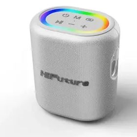 HiFuture Vocalist 100 Kablosuz 25 W RGB Mikrofonlu TWS Taşınabilir Karaoke Sistemi Gümüş Bluetooth Hoparlör