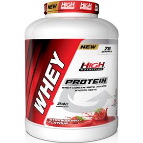 High Nutrition Whey Protein 2280 gr Çilek Aromalı 24 gr Protein 76 Servis Protein Tozu