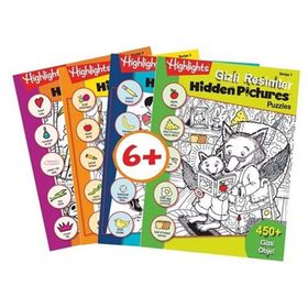 Highlights 491255-488378-485129-482254 Hidden Pictures Gizli Resimler 4'lü Puzzle