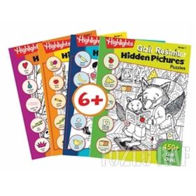 Highlights 491255-488378-485129-482254 Hidden Pictures Gizli Resimler 4'lü Puzzle