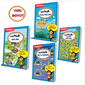 Highlights 65657-66137-68819-67435 Puzzlemania On The Go Serisi 4'lü Puzzle