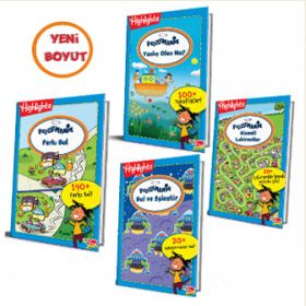 Highlights 65657-66137-68819-67435 Puzzlemania On The Go Serisi 4'lü Puzzle