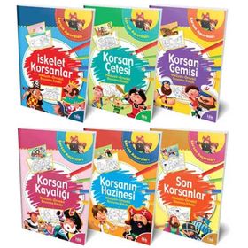 Hikayeli Örnekli Korsan Maceraları Boyama Kitabı Serisi - Halk Kitapevi