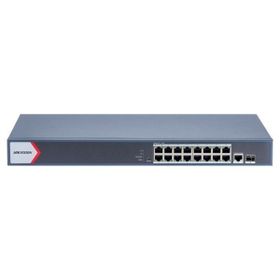 Hikvision DS-3E1518P-EI-M 16 Port 130W Full PoE Gigabit 1xUplink 1xSFP Rack Mount Yönetilemez Switch