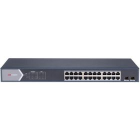 Hikvision DS-3E1526P-SI 24 Port 370W Full PoE Gigabit 2xSFP Akıllı Rack Mount Yönetilebilir Switch