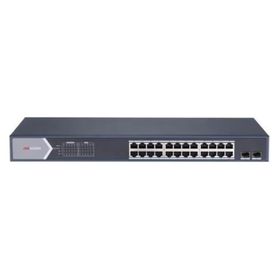 Hikvision DS-3E1526P-SI 24 Port 370W Full PoE Gigabit 2xSFP Akıllı Rack Mount Yönetilebilir Switch