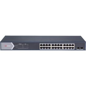 Hikvision DS-3E1526P-SI 24 Port 370W Full PoE Gigabit 2xSFP Akıllı Rack Mount Yönetilebilir Switch