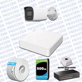 Hikvision Provzen 1 Kameralı Colorvu Hibrit Güvenlik Kamerası