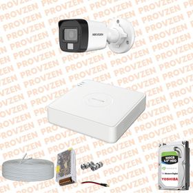 Hikvision Provzen 1 Kameralı Colorvu Hibrit Güvenlik Kamerası