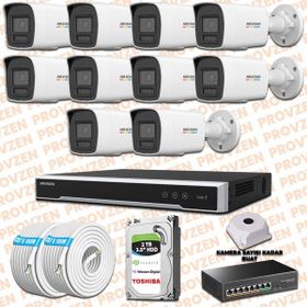 Hikvision Provzen 10 IP 4 MP Colorvu Hibrit Güvenlik Kamerası
