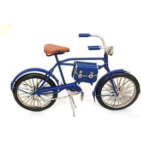 HİLALSHOP Dekoratif Metal Bisiklet Çantalı Vintage Ev Ofis Hediyelik Çok Renkli Biblo